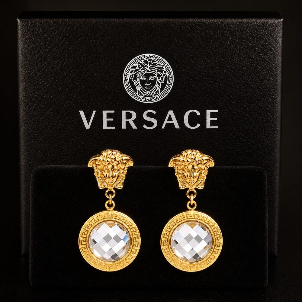 Versace Bold Statement Earrings Style 9 | New with Box